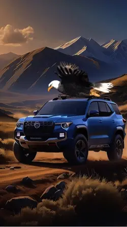 Car, eagle and sound