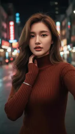 Neon ဖက်ရှင် Montage — မြန်မာ Urban Selfie