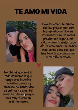 Carta a mi novio