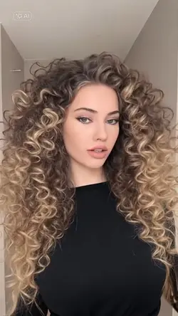 Curly hair