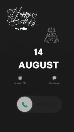 Hbd my Wife 14August