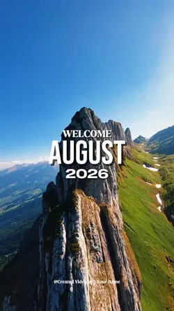 Welcome August 2026