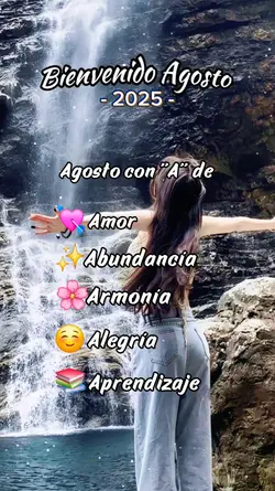 Bienvenido Agosto 