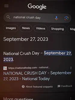 national crush day