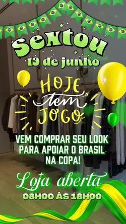 Sextou loja aberta