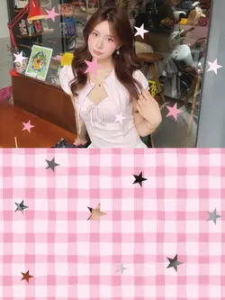 stars dots pink