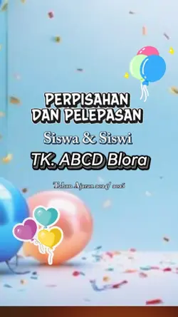 perpisahan TK SD SMP
