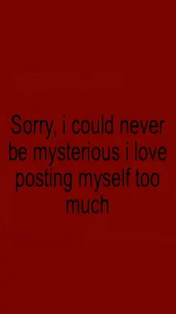 sorry i could never