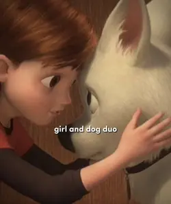 Girl and dog duo