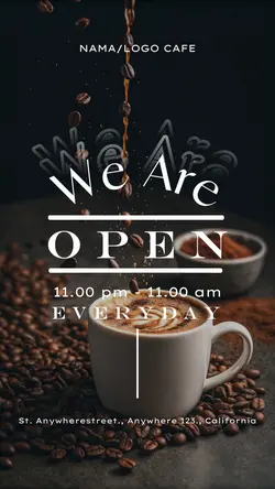 We are open
