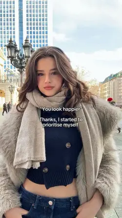 You look happier 