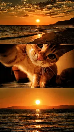Sun set with music