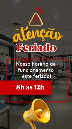 Aviso de feriado