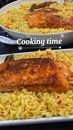 Coconut Rice Salmon 