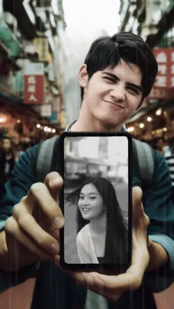 Aliando pegang HP 