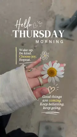 Hello Thursday ✨