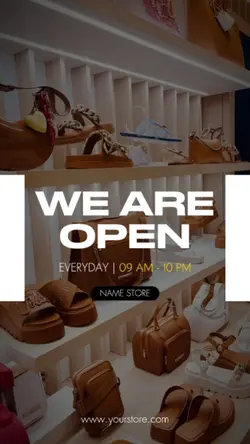 WE ARE OPEN 