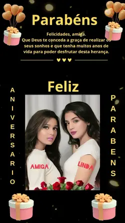parabéns Amiga 