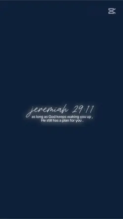Jeremiah 29:11 . ✝️