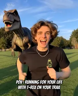 chased t-rex