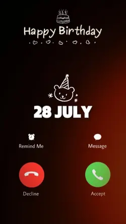 BIRTHDAY 28 JULY 