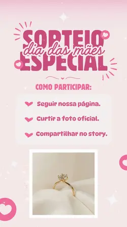 SORTEIO DIA DAS MÃES