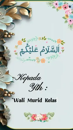 Surat utk Wali Murid