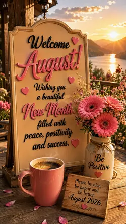 Welcome August 2026