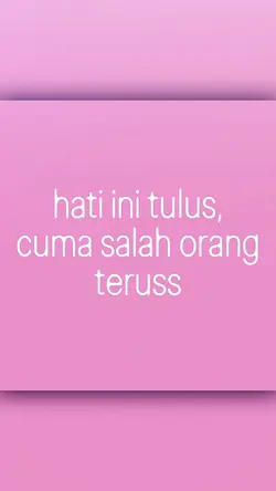 hati ini tulus