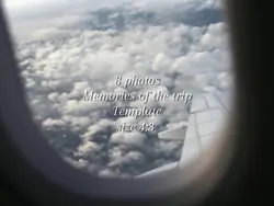 飛行機　旅の思い出　８枚