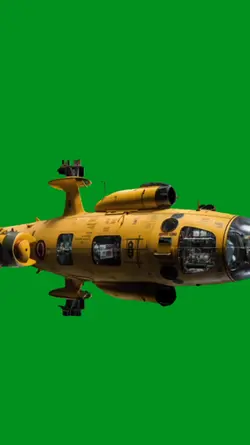 spaceship Green scre