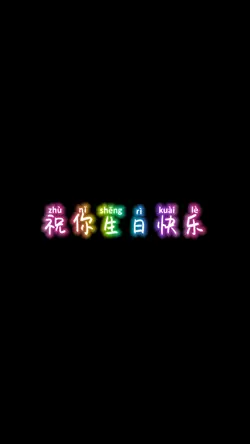 祝你生日快乐