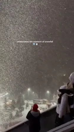 moment of snowfall