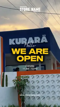 WE ARE OPEN