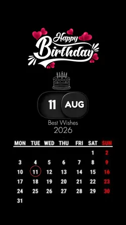 Birthday 11 August