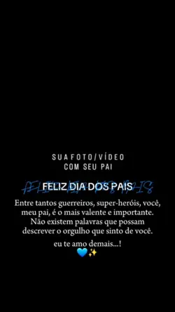 Feliz dia dos pais