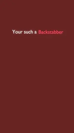 Backstabber🗡️💔