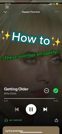 Spotify overlays