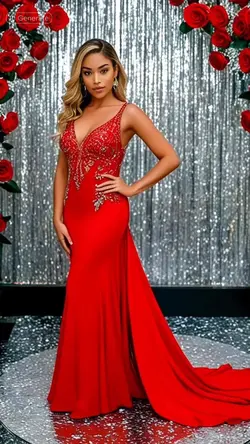 Red dress