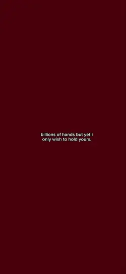 hold your hand.