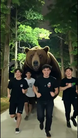 chased by a bear