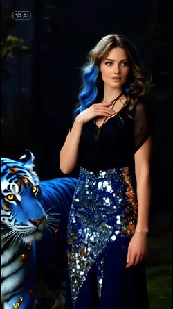 majestic blue tiger