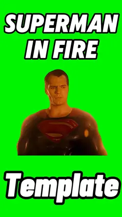 Superman In Fire 