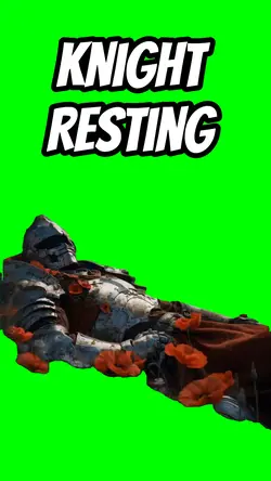 Knight resting 