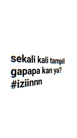 sekali kali tampil 