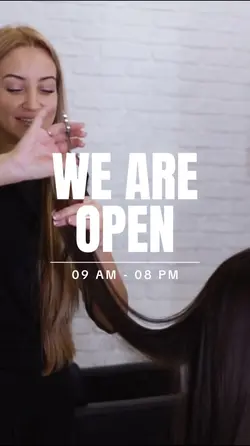 We are open salon
