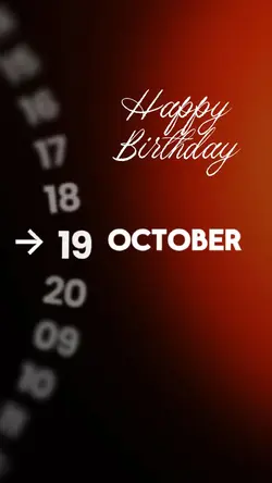HBD 19 OCTOBER