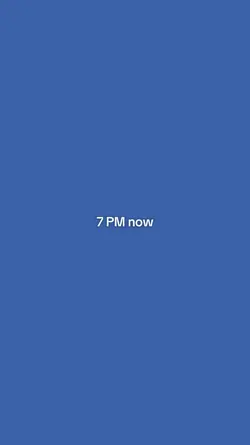 7 PM now