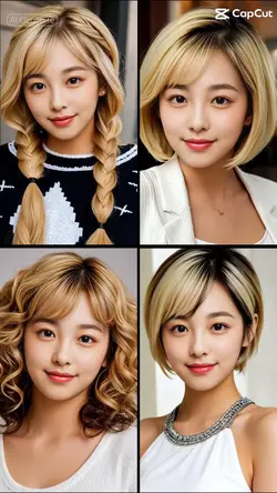 BLONDE HAIRSTYLE AI