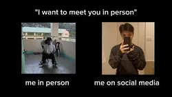 me in person